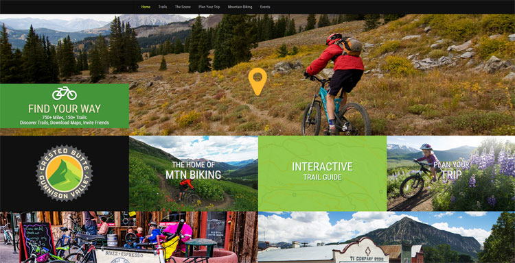 Mtb homepage - a great example of clean web design