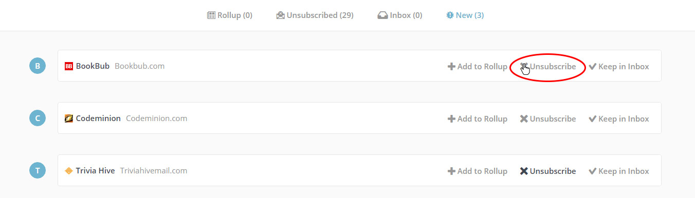 Just click unsubscribe and you'll never get spam mail from those guys again!